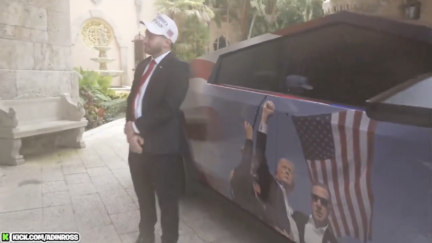 Adin Ross gifts Donald Trump with Tesla Cybertruck